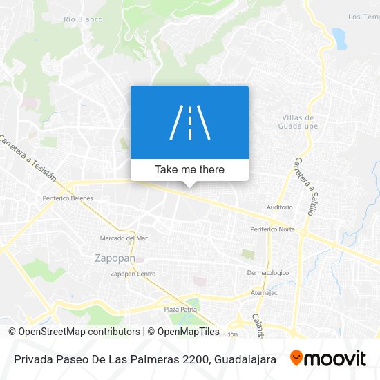 Mapa de Privada Paseo De Las Palmeras 2200