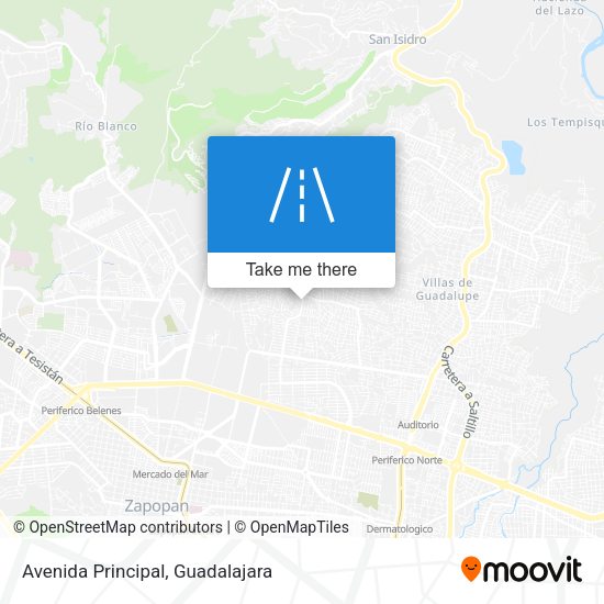 Avenida Principal map