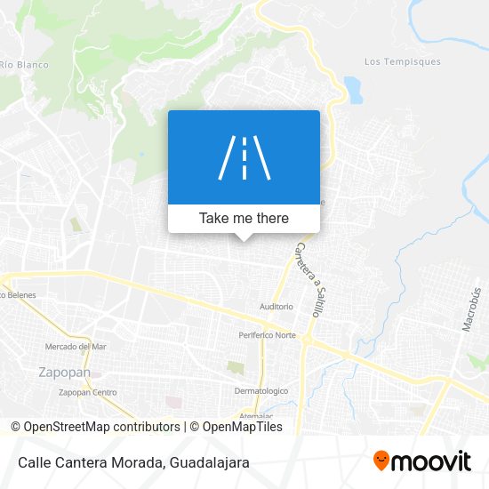 Mapa de Calle Cantera Morada