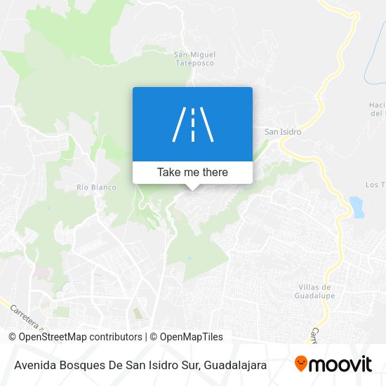 Mapa de Avenida Bosques De San Isidro Sur