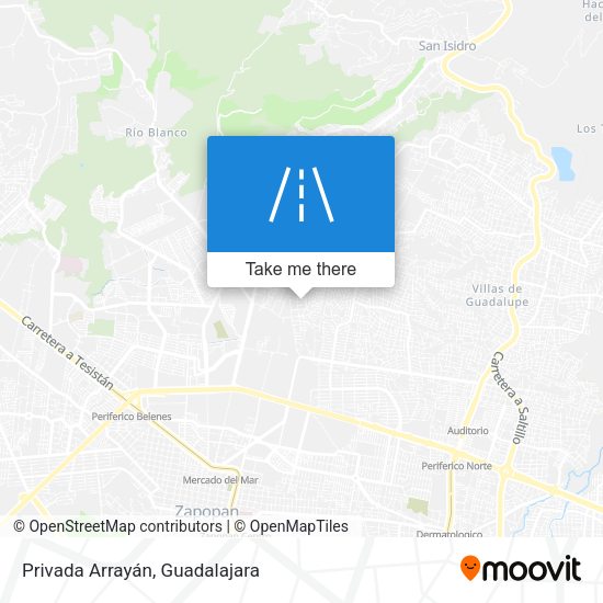Privada Arrayán map