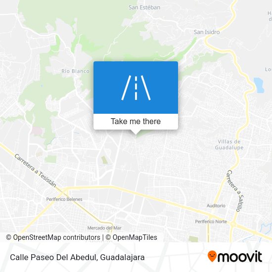 Mapa de Calle Paseo Del Abedul