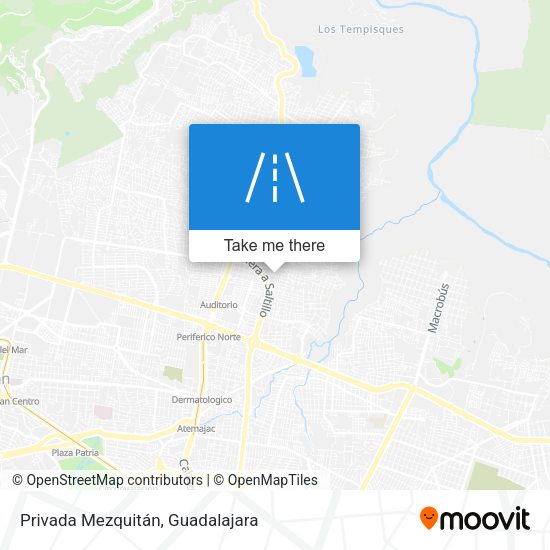 Mapa de Privada Mezquitán