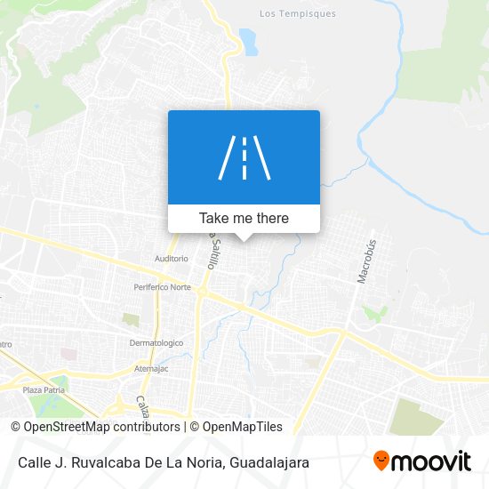 Mapa de Calle J. Ruvalcaba De La Noria