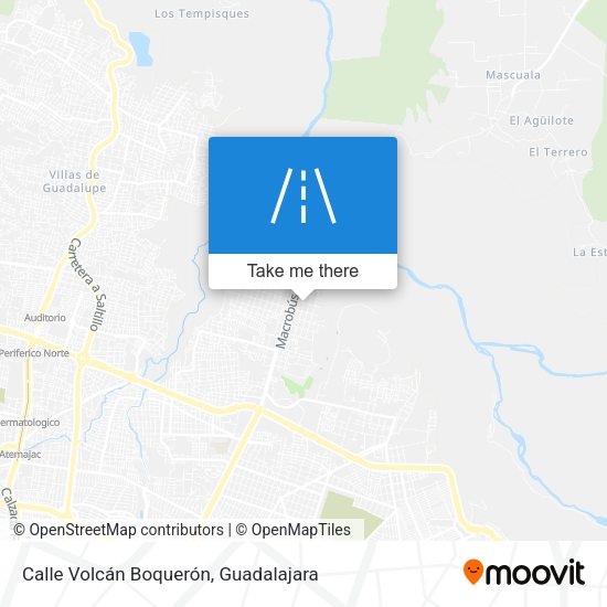 Calle Volcán Boquerón map
