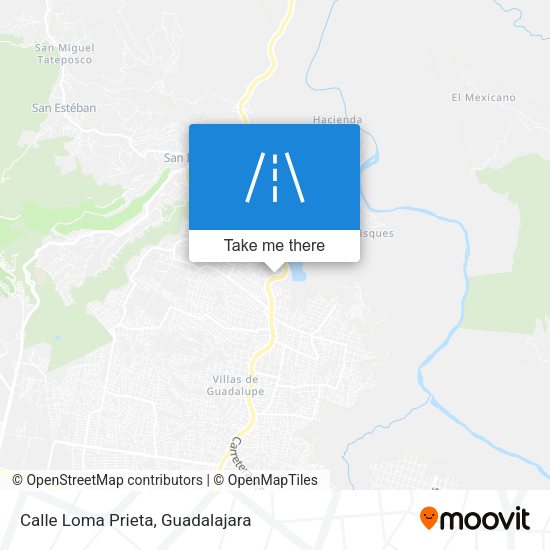 Calle Loma Prieta map