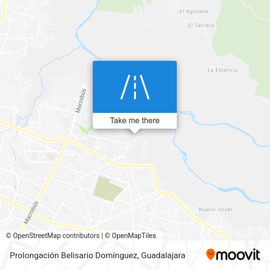 Prolongación Belisario Domínguez map