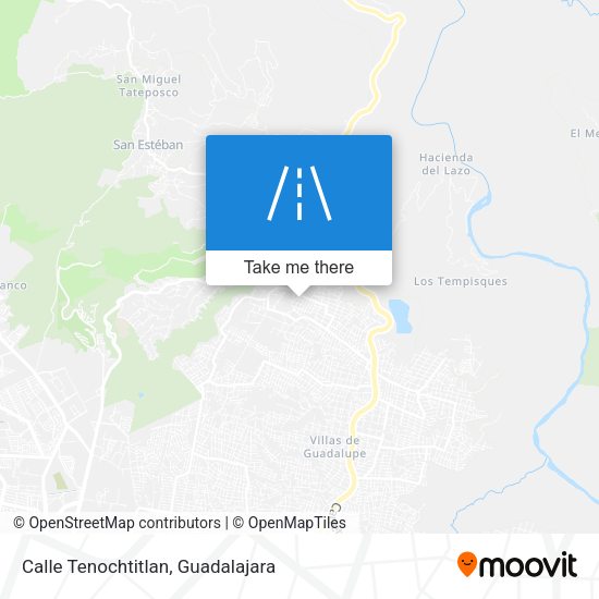 Calle Tenochtitlan map