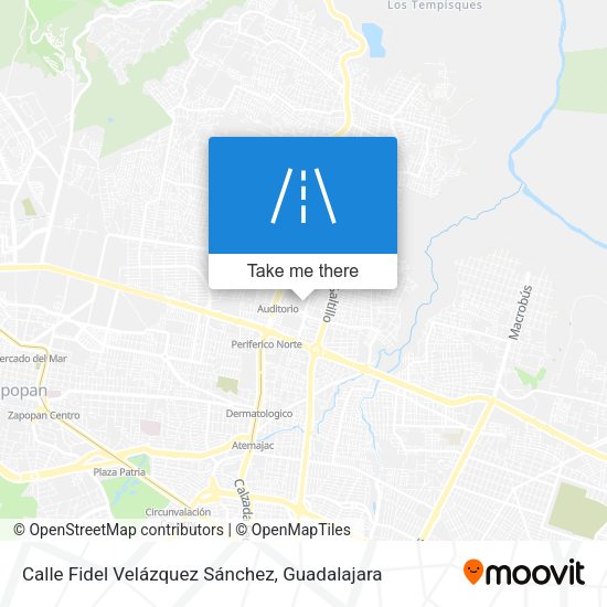 Mapa de Calle Fidel Velázquez Sánchez