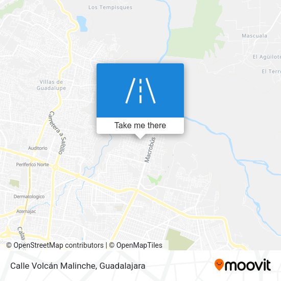 Calle Volcán Malinche map