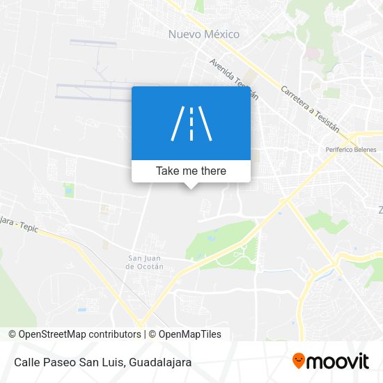 Mapa de Calle Paseo San Luis