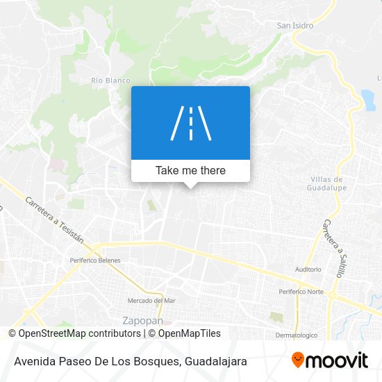 Mapa de Avenida Paseo De Los Bosques