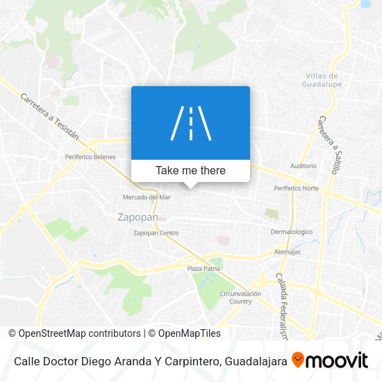 Mapa de Calle Doctor Diego Aranda Y Carpintero