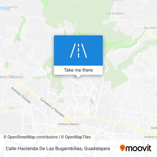 Mapa de Calle Hacienda De Las Bugambilias