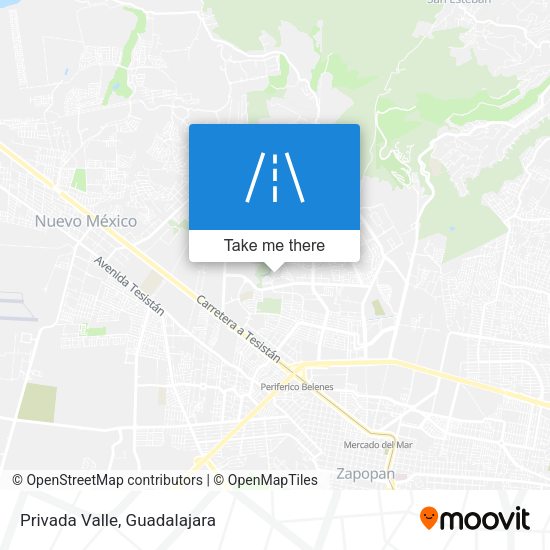 Mapa de Privada Valle