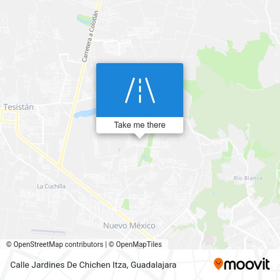 Calle Jardines De Chichen Itza map