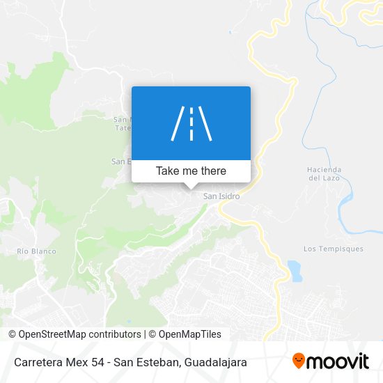 Carretera Mex 54 - San Esteban map