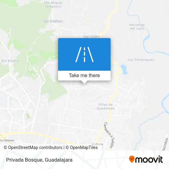 Mapa de Privada Bosque