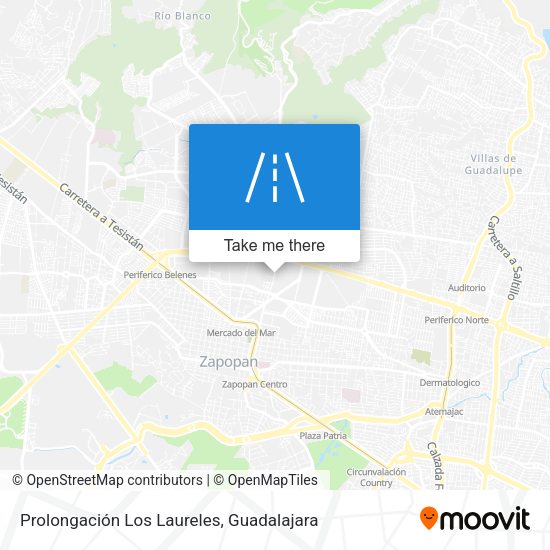Mapa de Prolongación Los Laureles