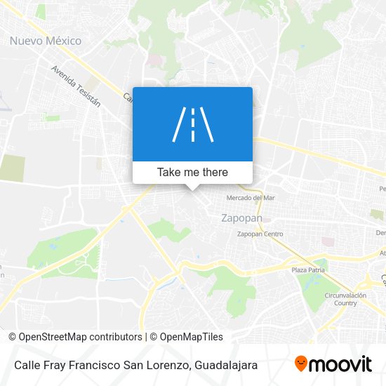 Mapa de Calle Fray Francisco San Lorenzo