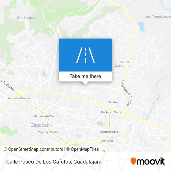 Calle Paseo De Los Cafetos map