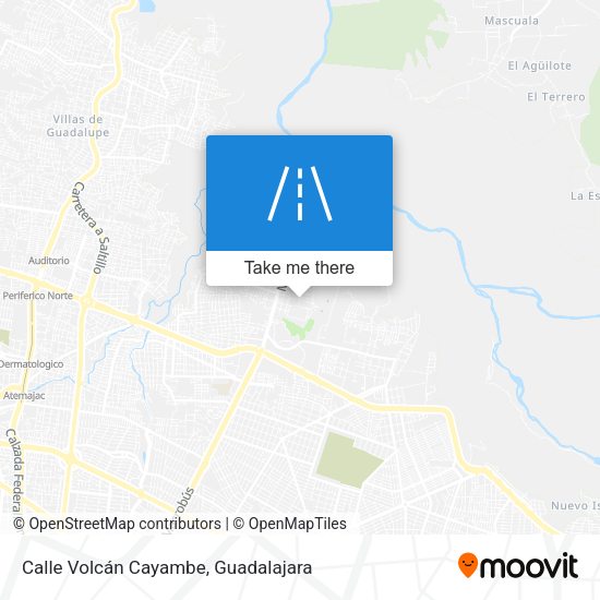 Calle Volcán Cayambe map