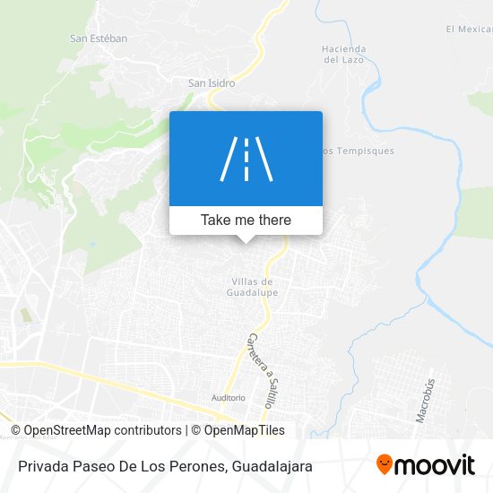 Mapa de Privada Paseo De Los Perones