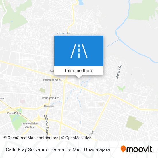 Mapa de Calle Fray Servando Teresa De Mier