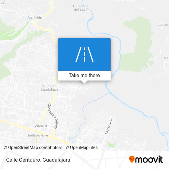 Mapa de Calle Centauro