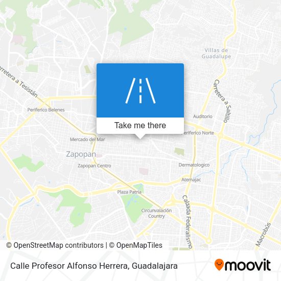 Mapa de Calle Profesor Alfonso Herrera