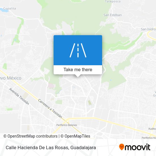 Mapa de Calle Hacienda De Las Rosas
