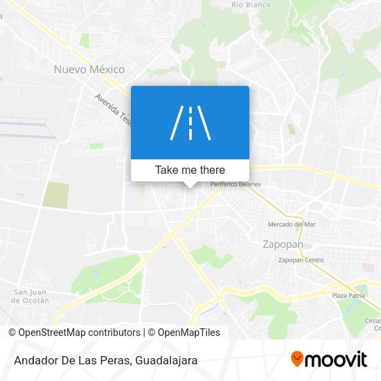 Andador De Las Peras map