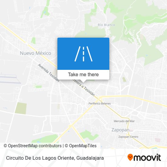 Circuito De Los Lagos Oriente map