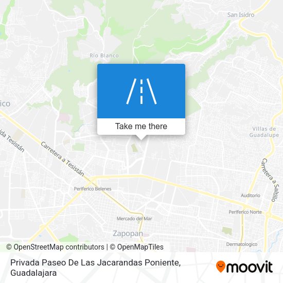 Privada Paseo De Las Jacarandas Poniente map