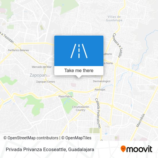 Privada Privanza Ecoseattle map