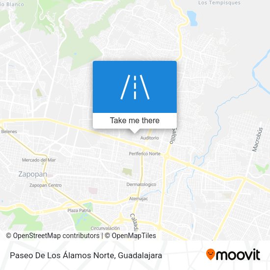 Mapa de Paseo De Los Álamos Norte