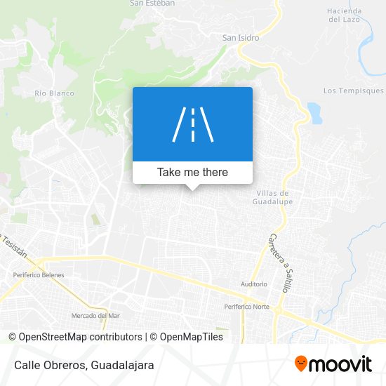 Mapa de Calle Obreros