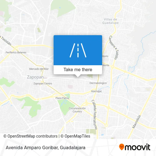 Avenida Amparo Goribar map