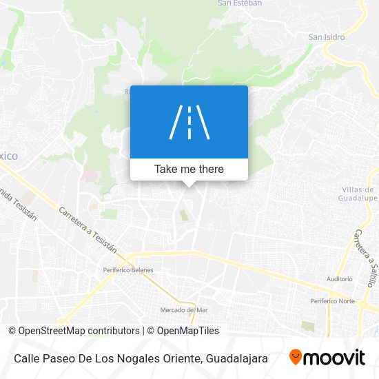 Mapa de Calle Paseo De Los Nogales Oriente