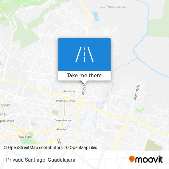 Privada Santiago map