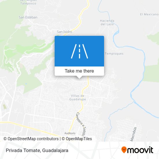 Mapa de Privada Tomate