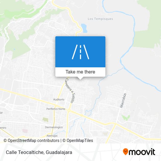 Mapa de Calle Teocaltiche
