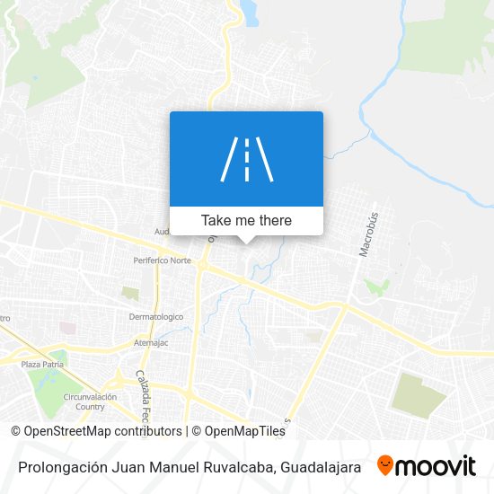 Mapa de Prolongación Juan Manuel Ruvalcaba