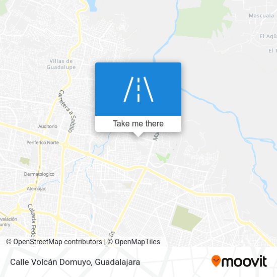 Calle Volcán Domuyo map