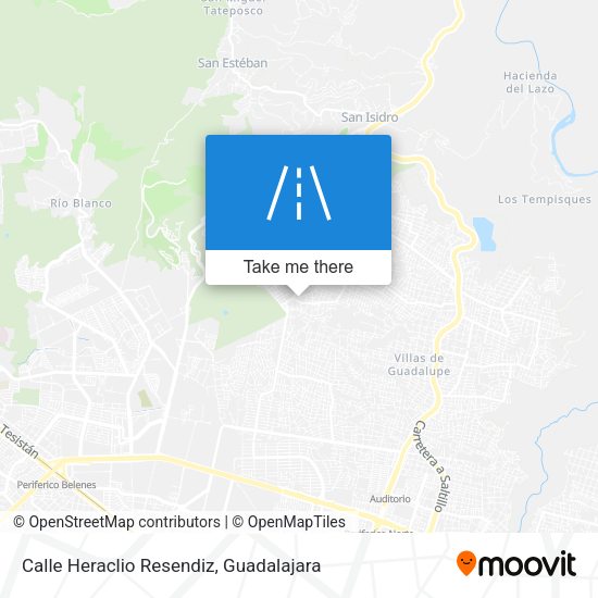 Mapa de Calle Heraclio Resendiz
