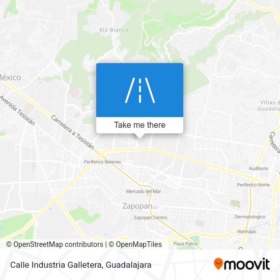 Mapa de Calle Industria Galletera