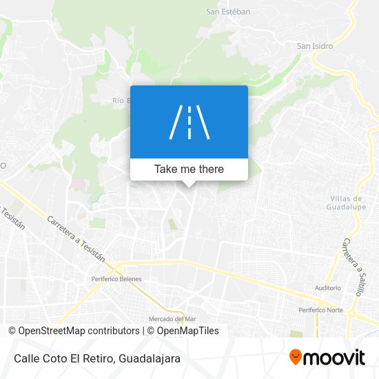 Calle Coto El Retiro map