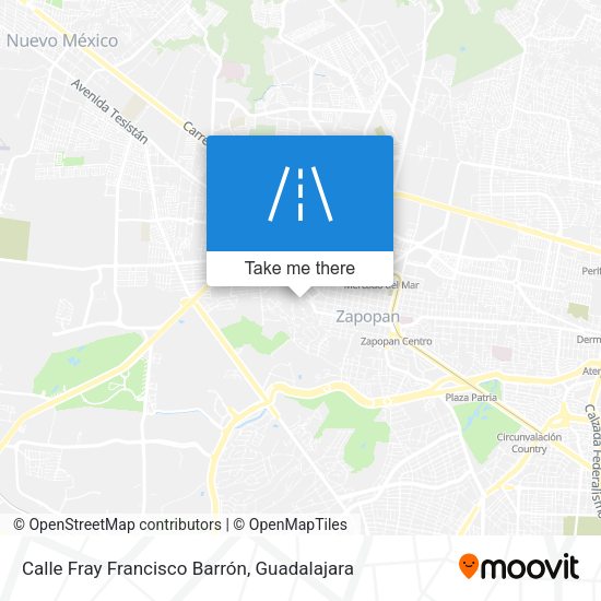 Mapa de Calle Fray Francisco Barrón