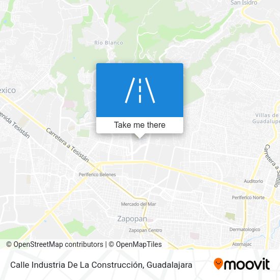 Mapa de Calle Industria De La Construcción
