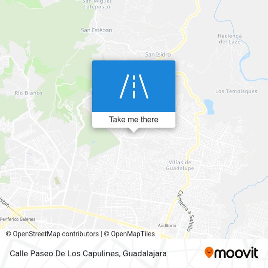 Mapa de Calle Paseo De Los Capulines